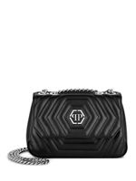 Philipp Plein sac porté épaule Hexagon en cuir - Noir - thumbnail