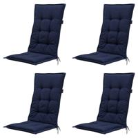 Tuinkussen Hoge Rug Panama Indigo (4 stuks) Madison - Madison