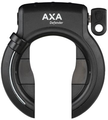 Axa Ringslot defender retractable met uitneembare sleutel - zwart