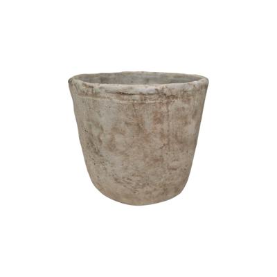 Bloempot steen crème 19x17cm