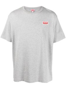 Kenzo t-shirt en coton à patch logo - Gris