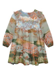 Chloé Kids robe imprimée à volants - Multicolore