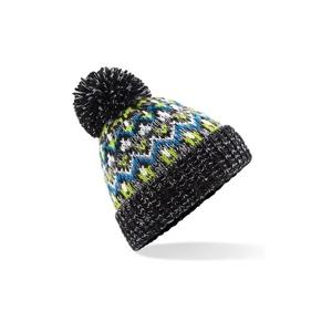 Blizzard wintermuts - pompon - groen/blauw - volwassenen - herenmuts - damesmuts - muts