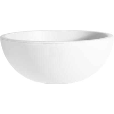 Plantenpot/bloempot ronde schaal - Tuin - stevig kunststof - wit - D40 x H16 cm