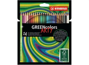 Stabilo greencolors kleurpotloden arty etui 24 stuks