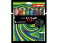 Stabilo greencolors kleurpotloden arty etui 24 stuks - thumbnail