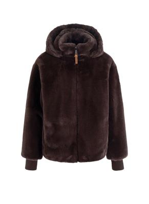 Moscow 08-08-evelyn-3 Winterjassen Dark Brown Solid