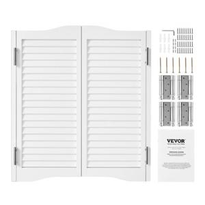 VEVOR Saloondeur Draaideur Scharnierdeur Grenenhout Gebogen 900x28x900mm Wit