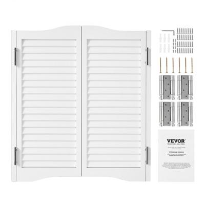 VEVOR Saloondeur Draaideur Scharnierdeur Grenenhout Gebogen 900x28x900mm Wit