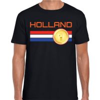 Holland landen t-shirt zwart heren - thumbnail