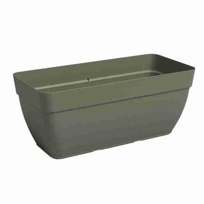 Plantenbak - Kunststof - Droog groen - Rechthoekig - L57,9 x D37 x H33,5cm - ARTEVASI