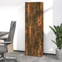 Kantoorkast 60x32x190 cm bewerkt hout gerookt eikenkleurig Kantoorkast 60x32x190 cm bewerkt hout gerookt eikenkleurig