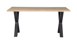 WOOOD Boomstam Eettafel 'Tablo' met X-poot, 180 x 90cm