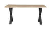 WOOOD Boomstam Eettafel 'Tablo' met X-poot, 180 x 90cm