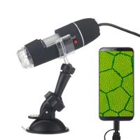 1600 x vergrootglas HD 0.3MP Image Sensor 2 in 1 USB digitale microscoop met 8 LED & professionele standaard