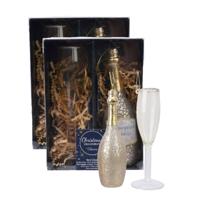 Decoris Kersthangers - champagne glazen - 4x - 12,5 cm