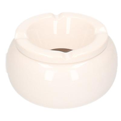 Stormasbak - wit - 11 cm - rond - terrasasbak - buiten asbak Stormasbak - wit - 11 cm - rond - terrasasbak - buiten asbak
