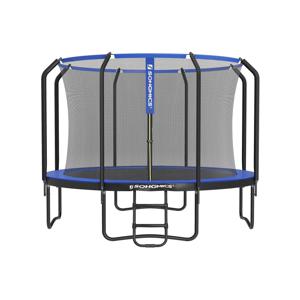 Ronde tuintrampoline met veiligheidsnet, Donkerblauw / 305 cm