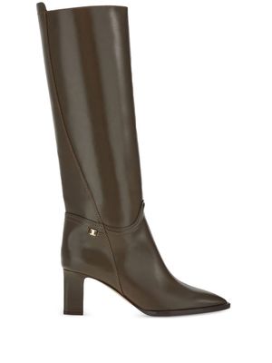 Ferragamo bottes Vara Chain - Marron