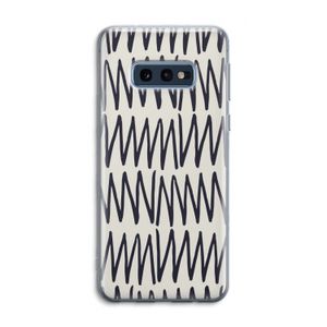 Marrakech Zigzag: Samsung Galaxy S10e Transparant Hoesje