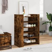 VidaXL Schoenenkast 74,5x37,5x100 cm bewerkt hout gerookt eikenkleurig