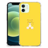 iPhone 12 Mini Stevig | Bumper Hoesje | Baby Leopard