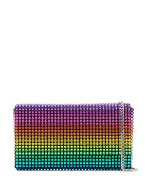 Amina Muaddi pochette Paloma à ornements en cristal - Jaune