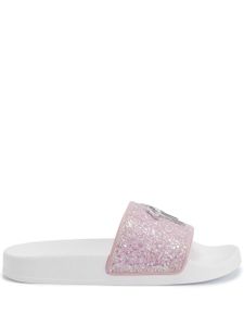 Giuseppe Zanotti sandales Brett à paillettes - Rose