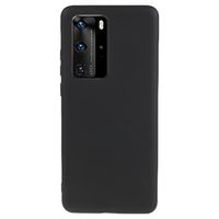 Anti-Vingerafdruk Mat Huawei P40 Pro TPU Hoesje - Zwart - thumbnail