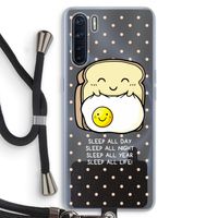 Sleep All Day: Oppo A91 Transparant Hoesje met koord