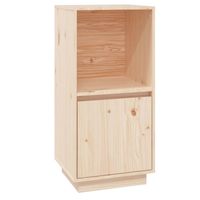 The Living Store Dressoir Grenenhout - Bijzetkast - 38x35x80 cm - Massief hout - Opbergruimte - thumbnail