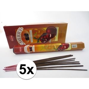 5x Wierook stokjes cherry   -