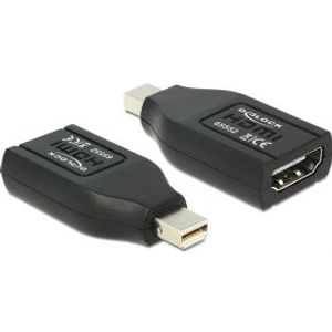 DeLOCK 65552 tussenstuk voor kabels mini Displayport HDMI Zwart