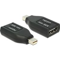 DeLOCK 65552 tussenstuk voor kabels mini Displayport HDMI Zwart - thumbnail