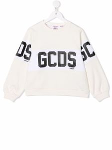 Gcds Kids sweat à logo imprimé - Blanc