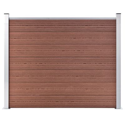 VidaXL Schuttingpaneel 180x146 cm hkc bruin