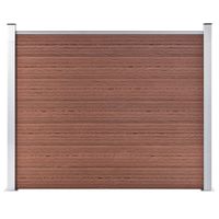 VidaXL Schuttingpaneel 180x146 cm hkc bruin