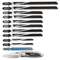 Wolfcraft decoupeerzaagblad-set | 12-delig | t-schaft | 1 set - 2377000