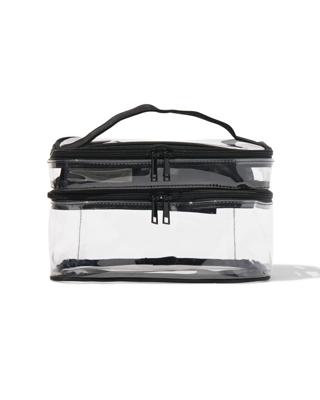 HEMA Beautycase Met Organizer Transparant 17x25x15