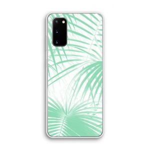 Palmbladeren: Samsung Galaxy S20 Transparant Hoesje