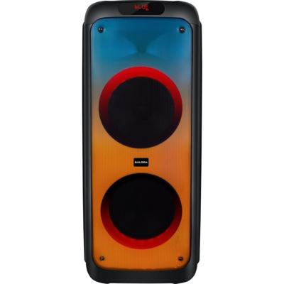 Salora Partyspeaker XL1 500W + LED-Verlichting Zwart