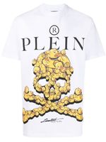 Philipp Plein t-shirt à imprimé tête de mort - Blanc - thumbnail