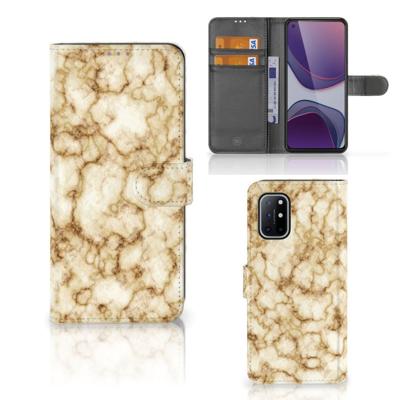 OnePlus 8T | Bookcase | Marmer Goud