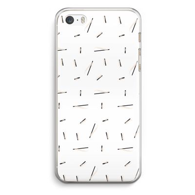 Hipster stripes: iPhone 5 / 5S / SE Transparant Hoesje