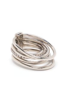 Panconesi bagues Solar sertie de cristal - Argent