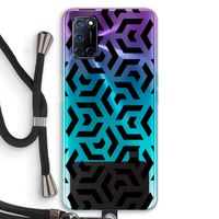 Crazy pattern: Oppo A72 Transparant Hoesje met koord