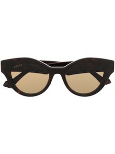 Gucci Eyewear lunettes de soleil à monture papillon - Marron