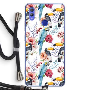 Bloemen tukan: Honor Note 10 Transparant Hoesje met koord