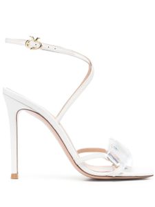 Gianvito Rossi sandales à ornements en cristal - Blanc