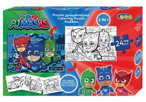 PJ Masks puzzel jongens 41 x 28 cm karton 24 stukjes